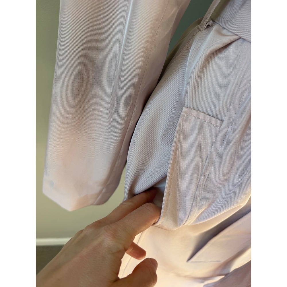 Express Trench Coat NEW Lightweight Belted Blush Pink Medium - Picture 8 of 8